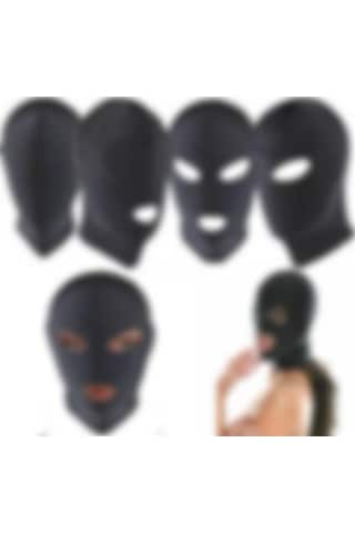 Odins Shop Fantezi Fetish Maske Spandex Siyah 029