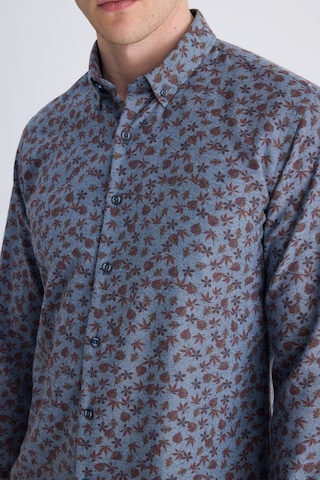 Twn Slim Fit İndigo Baskılı Pamuklu Gömlek 1ec02hd32259m Çok Renkli