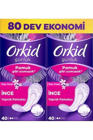 Orkid Pamuksu Deo Fresh Günlük Ped 80'li