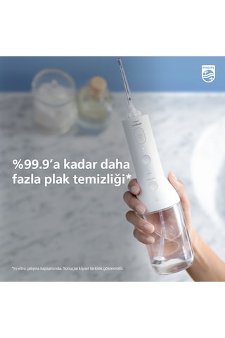 Philips Sonicare Power Flosser 3000 Ağız Duşu Kablosuz - Beyaz HX3826/31