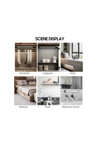 Kangvka Siyah 50 Led'li Akıllı İnsan Algılama Lamba - Şarjlı, Kablosuz, Manyetik, Dolap/mutfak Kullanıma Uygun Hp-hw30 Siyah