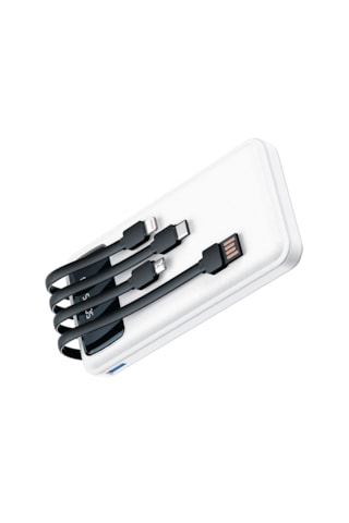 Erpaks 10.000 Mah Dahılı Kablolu Tasınabılır Sarj Cıhazı Beyaz