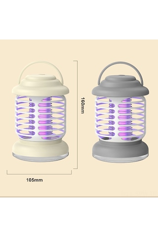 Maiyame Şarj Edilebilir Led Işıklı Sivrisinek Ve Sinek Tuzağı, İç Ve Dış Mekanlar İçin Çok Amaçlı Gece Lambası Haki