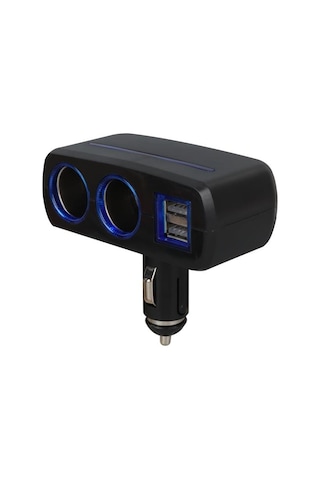 Olesson 1637 12-24v Çift Usb Girişli 120w 2'li Araç Çakmak Çoklayıcı