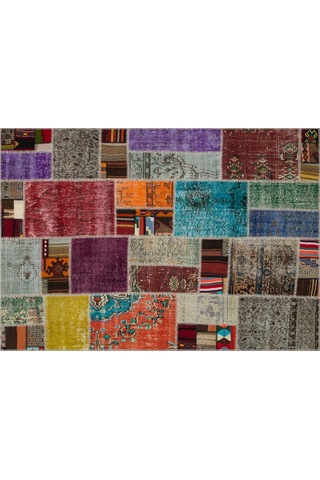 Benzersiz Patchwork El Dokuma Halı 160 X 230 Cm 6043