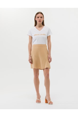 Pierre Cardin Kadın Bej Etek Dokuma 50262592-vr011
