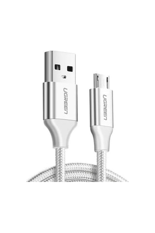 Ugreen Premium Micro Usb Şarj Ve Data Kablosu Silver 1 Metre