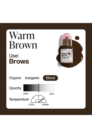 Perma Blend Warm Brown Kalıcı Makyaj Kaş Pigmenti 15ml Diğer