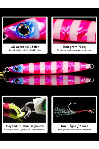 Jig, Zoka, Suni Yem, Glow Uv Metal Jig, 45gr 10cm Jıgto Nova-45