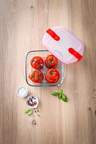 Pyrex Mikrodalga Dikdörtgen Saklama Kabı 2.5 L Çok Renkli