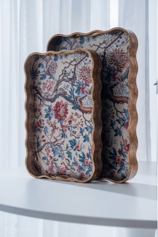 Acar Lumi Poliüretan Lüx 2 Li Aynalı Tepsi 45 Cm X 39 Cm Çok Renkli