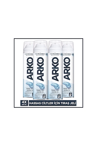 Arko Men Sensitive Tıraş Jeli 4 x 200 ML
