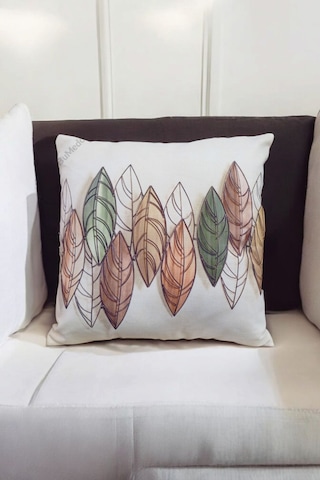Modern Tarz Dijital Baskılı 4 Lü Dekoratif Kırlent Kılıfı Seti 43x43 Cm Şık Ve Renkli Tasarımlar Ekru