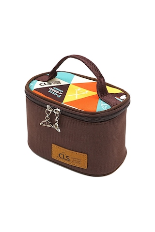 Symbee Taşra Piknik Ve Kamp İçin 6'lı Taşınabilir Baharat Seti - Sıvı Ve Toz Baharatlar İçin Pet Şişeler İle Oxford Bezi Çanta Kahverengi