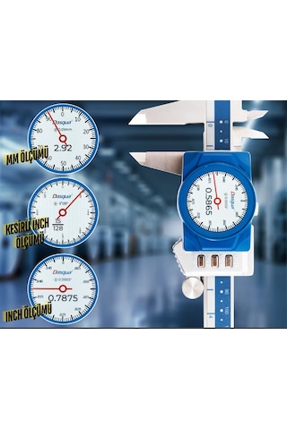 Dasqua 3004-0005 Dijital Ekranlı Saatli Kumpas 0-150mm Diğer