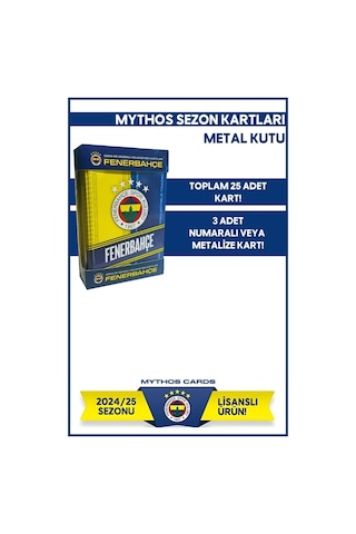 2024-25 Sezon Kartları - Metal Kutu