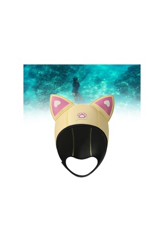 Suntek Dalış Başlığı Başlık Neopren Wetsuit Kapağı Sarı