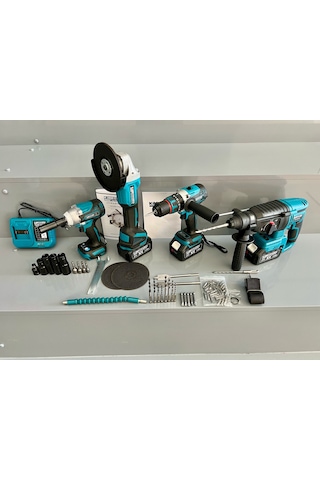 Kimmeer Plus 4'lü Set Şarjlı Delici Kırıcı Hilti 2-26 125 MM