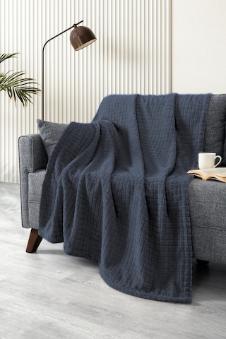 Wellsoft Battaniye-tv Battaniyesi- Peluş Polar Yumuşak Battaniye-110x160 Cm Fume Füme