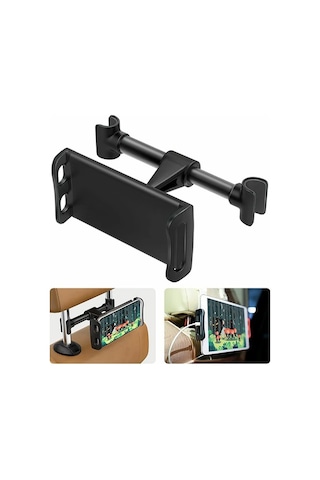 Ally Chz-04 Araç Arka Koltuk Tablet Ve Telefon Tutucu Siyah 12,9 İnç'e Kadar - Mh-hs5827182348