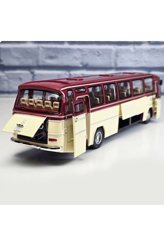 1:43 Ölçek Mercedes Benz O302 Otobüs Krem Bordo