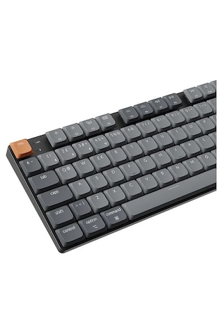 Keychron K5M-H1-TR Max %100 RGB Kırmızı Switch Kablosuz Mekanik Karbon Klavye