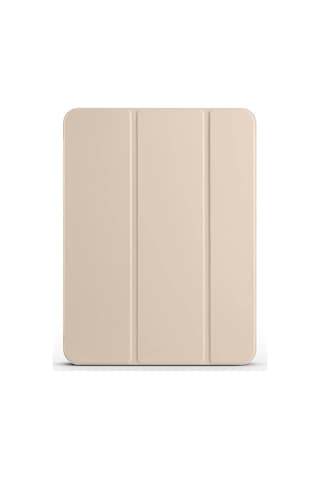Apple Uyumlu iPad Pro 11 2025 M5 Mkst Smart Cover Kalem Bölmeli Standlı 1-1 Kılıf - Gold Tablet Kılıfı