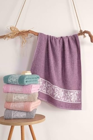 Sare Organik Pamuklu 6 Adet El-yüz Havlu Seti 50x90 Cm 6 Renk