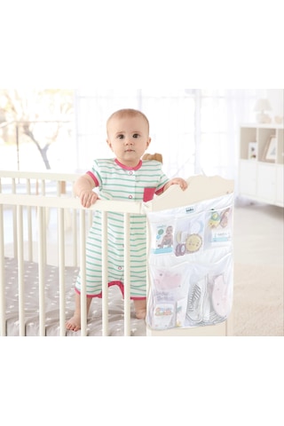 BabyJem Yatak Başı Organizer 555 Beyaz