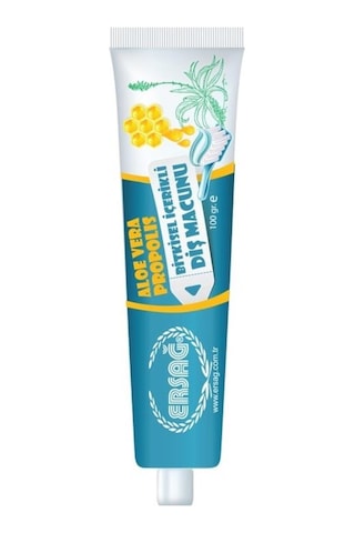 Ersağ Aloe Vera ve Propolis Özlü Bitkisel İçerikli Diş Macunu 100 G