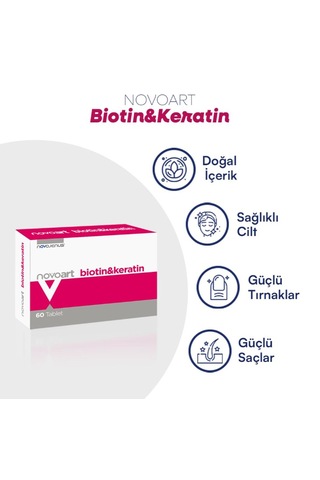 Novoart Biotin & Kreatin 60 Tablet