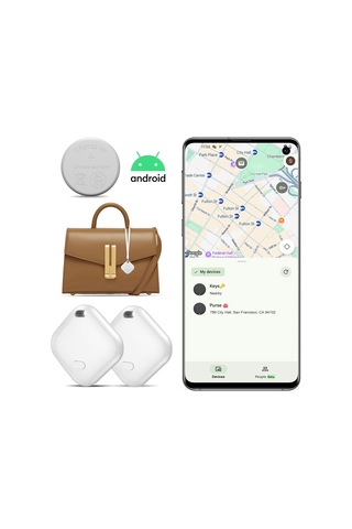 Maiyame F02-b Android Bluetooth  Google Onaylı - 2 Adet Beyaz, Anahtar/esya Kayıp Engelleme, 150m Menzil, Ip67 Su Geçirmez, Yerini Sesli Bulma, Google "cihazları Bul" Uygulaması İle Uyumlu