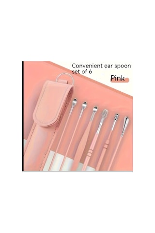 Yıwu Kulak Kaşığı 6'lı Set, Yeni Paslanmaz Çelik Kulak Kaşığı Seti