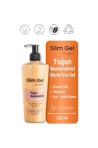 Selülit Ve Çatlak Karşıtı & Yoğun Nemlendirici Slim Jel Kolajen Destekli Bölgesel İncelme Jeli