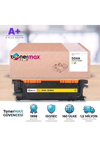 Hp 504a Ce252a Sarı Uyumlu Toner A Plus / Color Laserjet Cp3525 / Cm3530