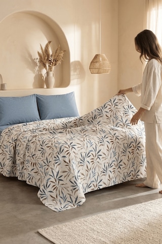 La Notte Spring Garden Çift Kişilik 4 Parça Pike Takımı 210x230 + 160x200 + 2/50x70 Cm Çok Renkli