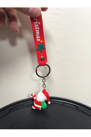 Yılbaşı Temalı Anahtarlık Yeni Yıla Özel Sevimli Ve Anlamlı Hediye Kırmızı