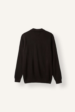 Defacto Standart Fit Düğmeli Polo Yaka Triko Basic Kazak D1959ax26aubn339 Kahve-bn339