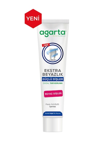Agarta Doğal Ekstra Beyazlık Güçlü Dişler Diş Macunu 75 ML