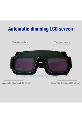 Güneş Enerjili Otomatik Kararan Kaynak Gözlüğü Maske Kask Kaynakçı Gözlükleri Pc Lens Gözlüğü Kaynak Koruması İçin