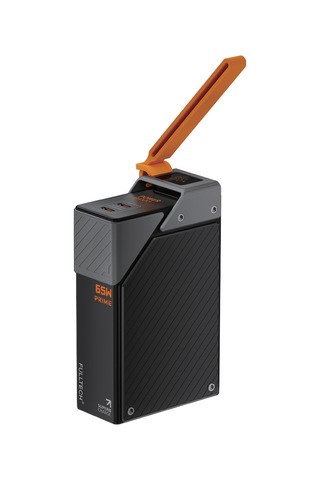 Fulltech Fp43 20000mah 65w Süper Hızlı Şarj Powerbank Lcd Akıllı Ekran, Dahili Usb-c Kablo, 2 Usb- Siyah