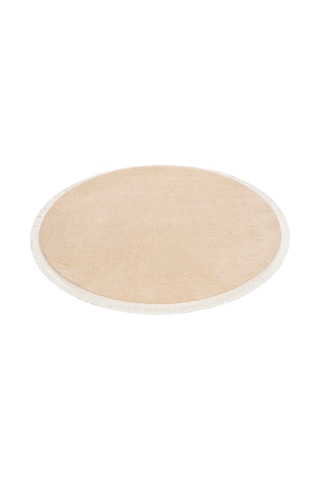 Valeryhome Vl Comfort Düz Saçaklı Peluş Düz Yolluk Bej Bej Düz Saçak