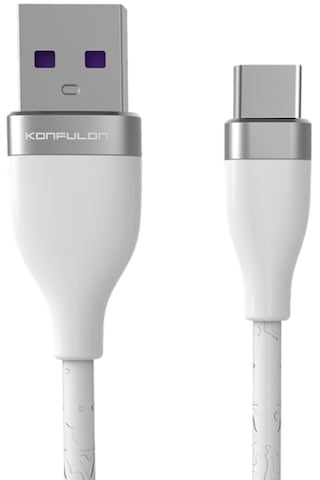 Konfulon - 52 - S84 Seramik Uçlu Type-c 1m 3.1a - Kmrsfres - - Beyaz