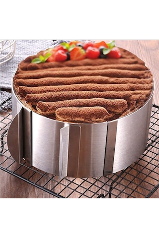 Ayarlanabilir Turta Çemberi 16-30 Cm / Yuvarlak Pasta Kalıbı N11.610