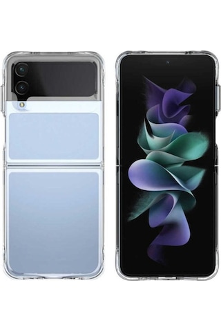 Samsung Uyumlu Galaxy Z Flip 4 Kılıf Zore Vonn Kapak Renksiz
