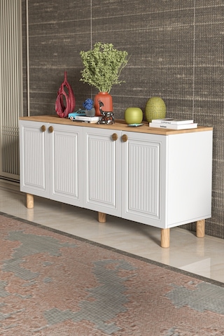 Bohem Konsol Mdf Kapak Beyaz
