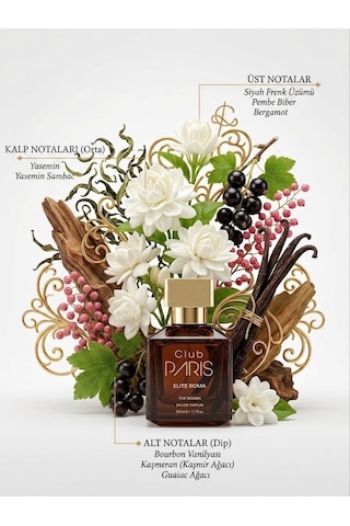 Club Paris Elite Roma - Kadın Parfüm 50 Ml Çiçeksi