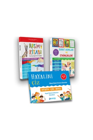 Kendi.Modan-Bilsem Resim Sınavı Hazırlık 3'Lü Resim Kitap Seti Ktp75