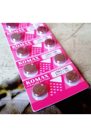 Button Alkalıne Battery Ag Seria Ag 12 Pil Lr43 Pil Sr386 Pil Sr43 Pil 186 Pil Saat Pili Yedek Pil