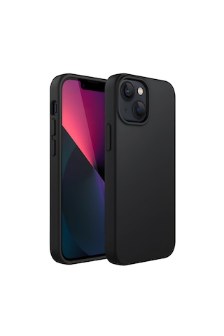 Bix İphone 14 Plus / 15 Plus Silikon Kılıf Magsafe Uyumlu Güçlü Koruma Darbe Emici Siyah